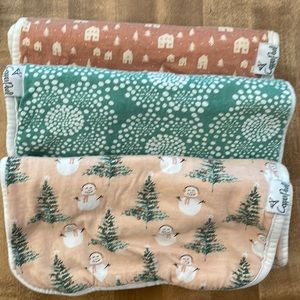 Copper Pearl Burp Cloths -Jane Collection